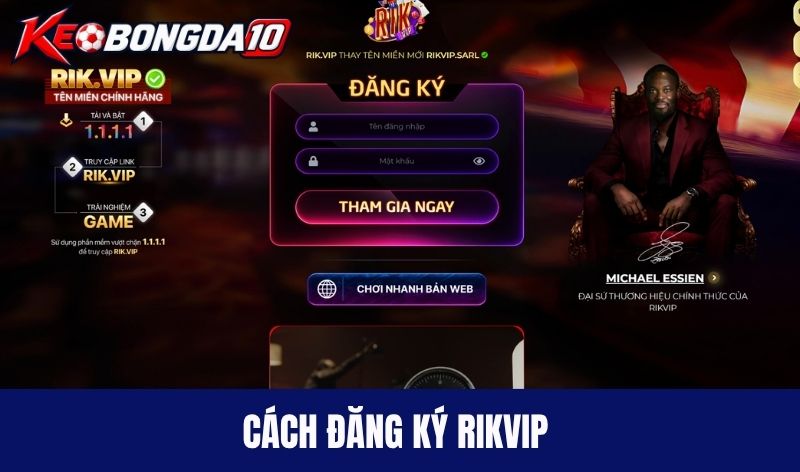 Cách đăng ký Rikvip nhanh chóng cho người mới