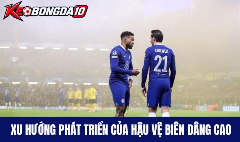 Xu hướng phát triển của Hậu vệ biên dâng cao