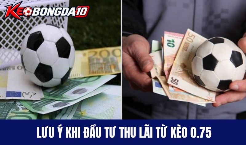 khi ly khi dau tu keo chap nua mot Lưu ý khi đầu tư thu lãi từ kèo 0.75